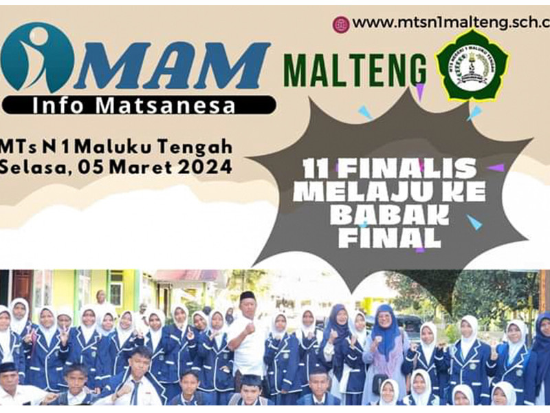 11 FINALIS SISWA SISWA MTSN 1 MALTENG MELAJU KE BABAK FINAL OLIMPIADE SAINS 2024