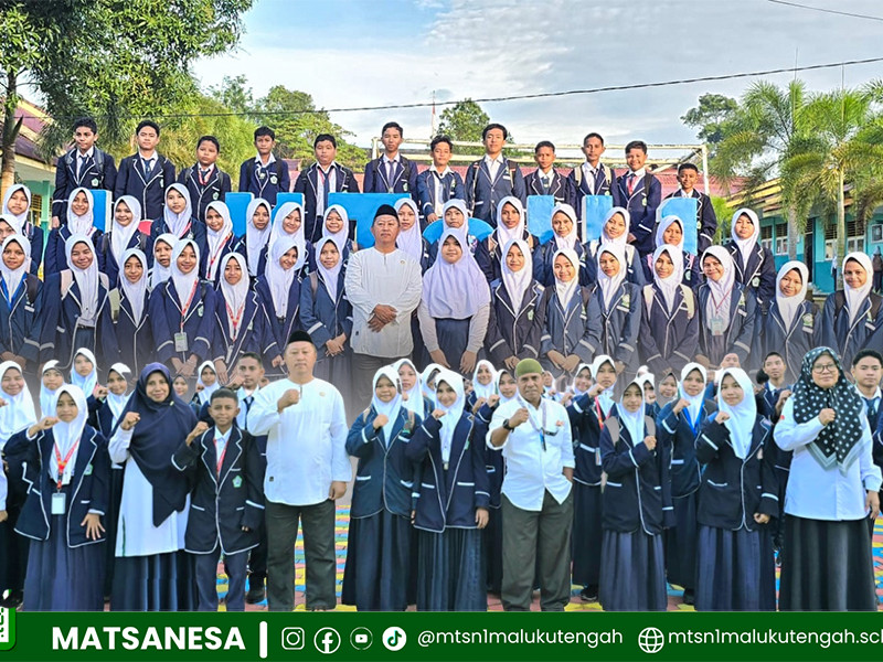 KEPALA MTSN 1 MALUKU TENGAH LEPAS 47 SISWA IKUTI OLIMPIADE SAINS FST UNPATTI 2026